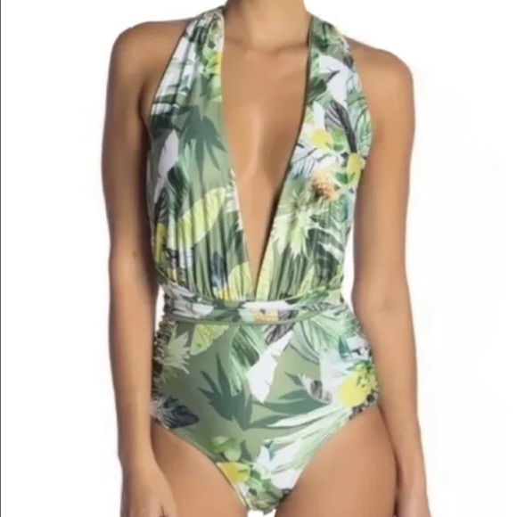 Nicole Miller Convertible One Piece Swimsuit Size Large - Picture 1 of 10